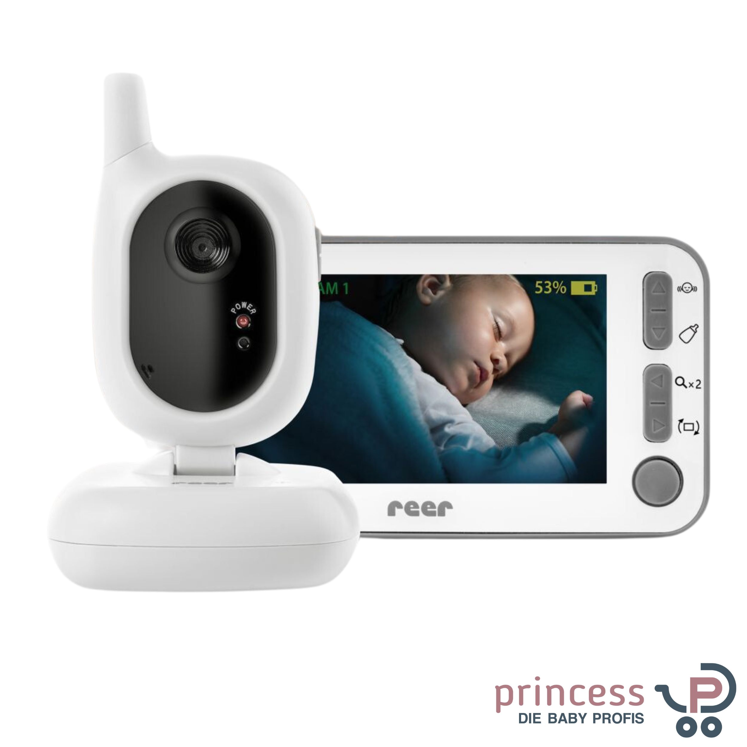 Reer Princess Onlineshop BabyCam Zoll Video-Babyphone Kinderwagen - 4,3 L - digital